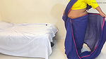 Sali blue saree & yellow Blouse pahanty samay Jija chodai keliy Jabardast – 52 big tits & 56 big ass Fucked with tied her hand