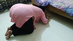 Punjabi Hijab with Huge Ass & Big Boobs stuck under bed when she sweeping then i fuck her anal & Help (Next day again sex)
