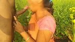 My Indian Bhabhi ko sarso ke khet me lund chusaya, fir dogy style me choda, Hindi me