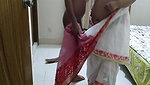 Indian sexy grandma gets rough fucked by grandson while cleaning her house