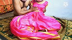 In pink color saree Indian village bhabhi fuking