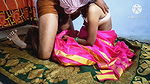 In pink color saree Indian village bhabhi fuking
