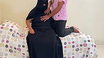 Huge Wet Pussy burqa & hijabi Muslim stepmom Fucked by Stepson