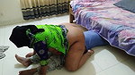 Hijab Muslim big butt Hot maid gets stuck under bed while cleaning bedroom then Owner’s 18 year old helps her – Anal Cumshot