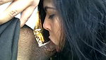 super hot gf giving wild blowjob