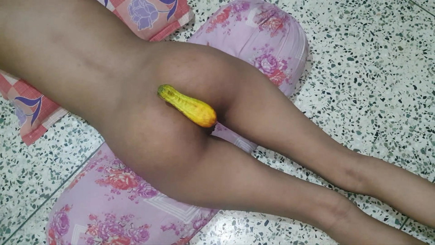 Fingering my Desi Indian step sister’s pussy with a cucumber