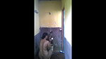 young village couple shower together