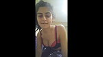 a cute girl boob press with 2 hands recorded for lover