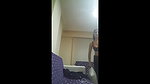 a cute girl boob press with 2 hands recorded for lover