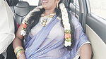 Car sex, telugu dirty talks, silk aunty with hyd driver crezy romantic journey