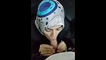 hijabi aunty sucking