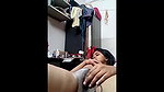 hot college girl late night watchign porn