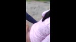 outdoor fun by young couple