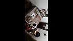 pressing colleague boobs in office