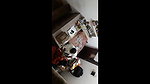 pressing colleague boobs in office