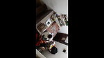 pressing colleague boobs in office