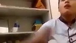 Desi Secratary in UUniform with Boos