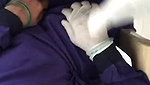 Doctor giving blowjob to collegue