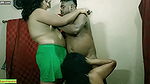 Indian Bengali boy getting scared to fuck two milf bhabhi !! Best erotic threesome sex