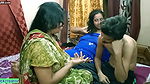 Fucking Bhabhi and her hot stepmom at home! latest Hindi threesome with clear dirty audio