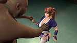 Kasumi get fucked hard by a big black cock and creampied on the arena