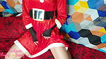 Sexy female Santa gifting me quick sex on Christmas eve