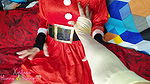 Sexy female Santa gifting me quick sex on Christmas eve