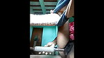 horny girl masturbating with big belon
