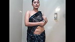 indian girl in saree on cam show