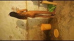 village girl bathing nude captured by lover