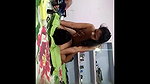 young indian gf riding on top