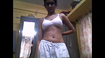 beautiful girl showing her sexy figure for bf mms video