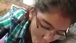 Young girl giving blowjob and handjob in car to uncle