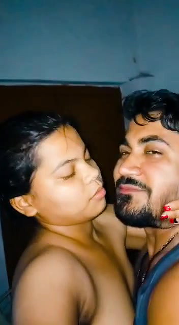 Village couple standing fucking