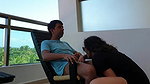 Supr Hot Desi Abroad fuk in Balcony