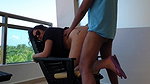 Supr Hot Desi Abroad fuk in Balcony