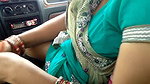 Desi Mature Saree AAunty in CCar
