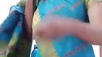 Desi Bhabhi Striping Sari
