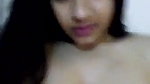 Young girl showing
