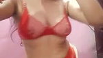 Hema bhabhi in bra pressing her boobs