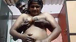 Desi Village lady with Fathrinlw