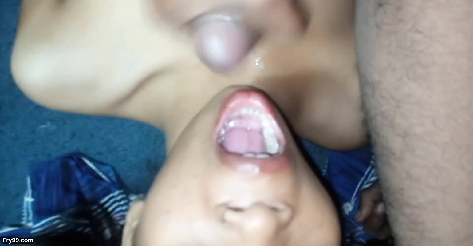 young girl loves to drink penis water