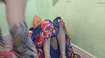 Today, for the first time, sister-in-law had sex in saree and so much that sister-in-law started having stomach pain