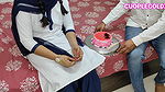 Komal’s school friend cuts cake to celebrate two-month