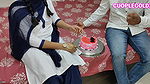 Komal’s school friend cuts cake to celebrate two-month