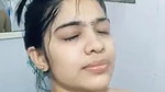 Having bath