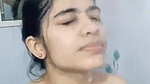 Having bath