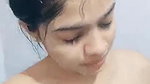 Having bath