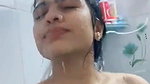 Having bath
