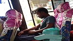 tarki guy masturbating in BUS while knowing side passanger girls recording him
